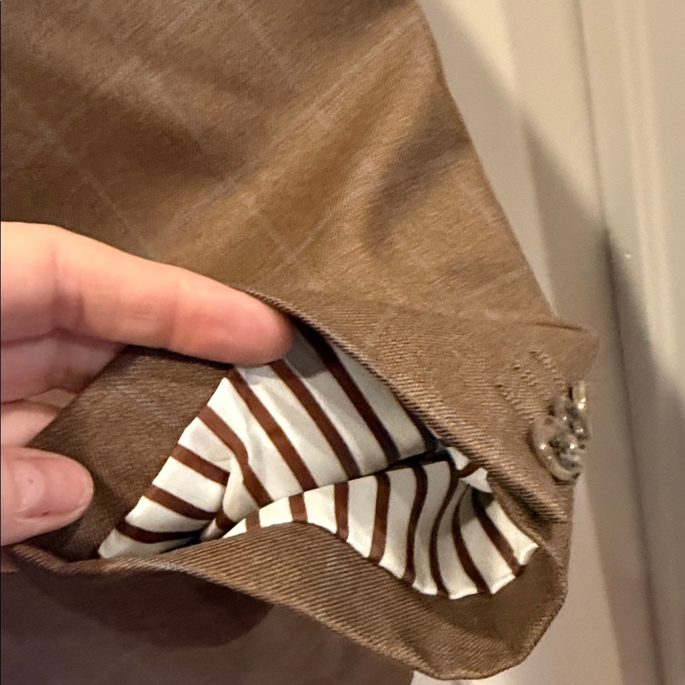 Michael Kors Checkered Brown Blazer - Picture 4 of 4